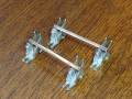 Silver Plated Egyptian Sphinx Antique Knife Rests Left View