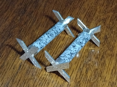 Silver & Stone Collectable Antique Knife Rests rear view