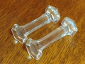 Plain Large Moulded Glass Knife Rests Right View