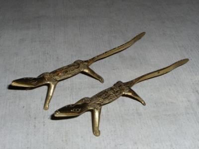 Brass Lizards Collectable Antique Knife Rests