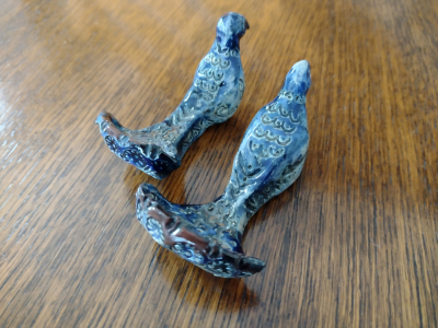 Game Birds Collectable Antique Knife Rests rear view